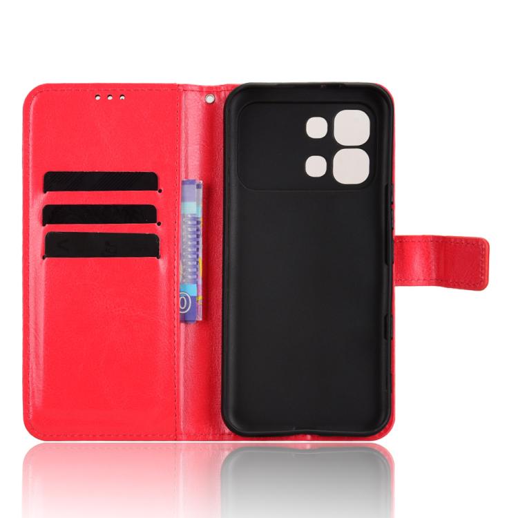 For Infinix Note Edge 5G Retro Crazy Horse Texture Vegan Leather Phone Case