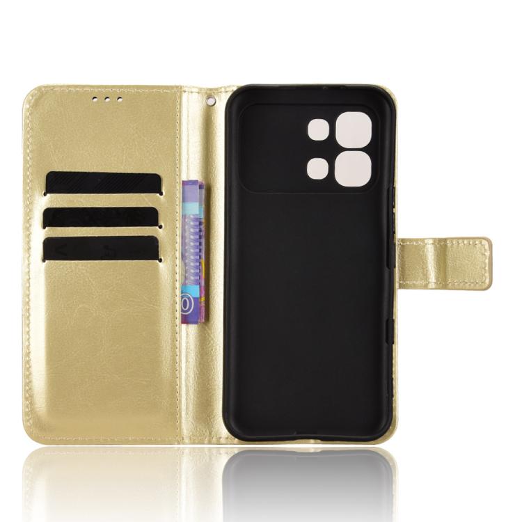 For Infinix Note Edge 5G Retro Crazy Horse Texture Vegan Leather Phone Case