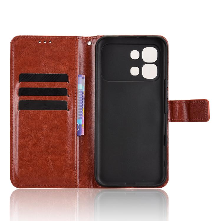 For Infinix Note Edge 5G Retro Crazy Horse Texture Vegan Leather Phone Case