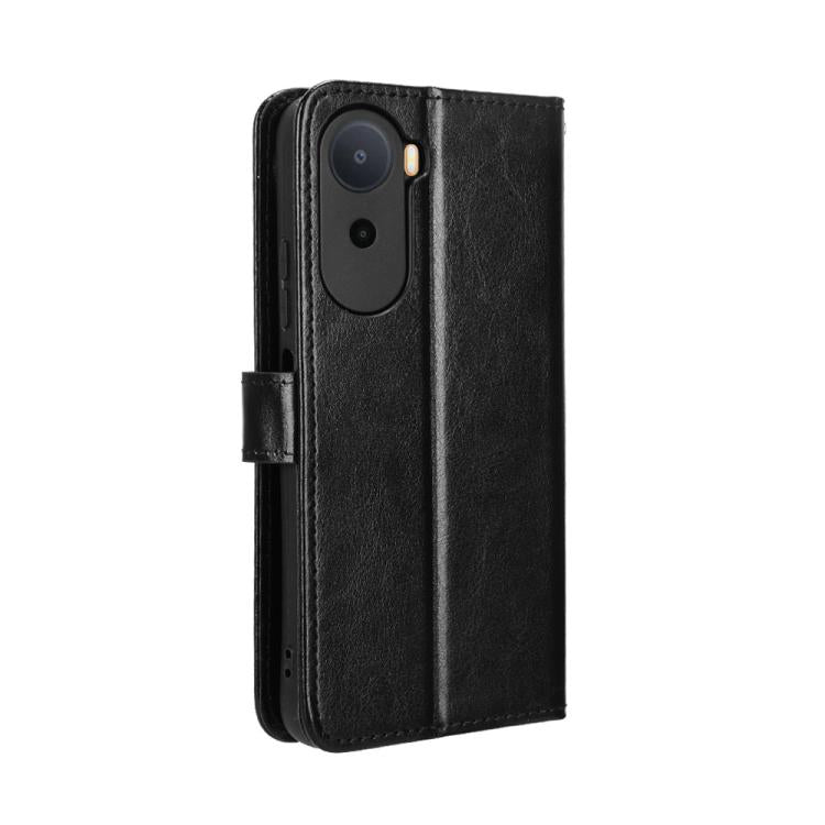 For Redmi A7 Pro 171mm / Poco C85x 5G Retro Crazy Horse Texture Vegan Leather Phone Case