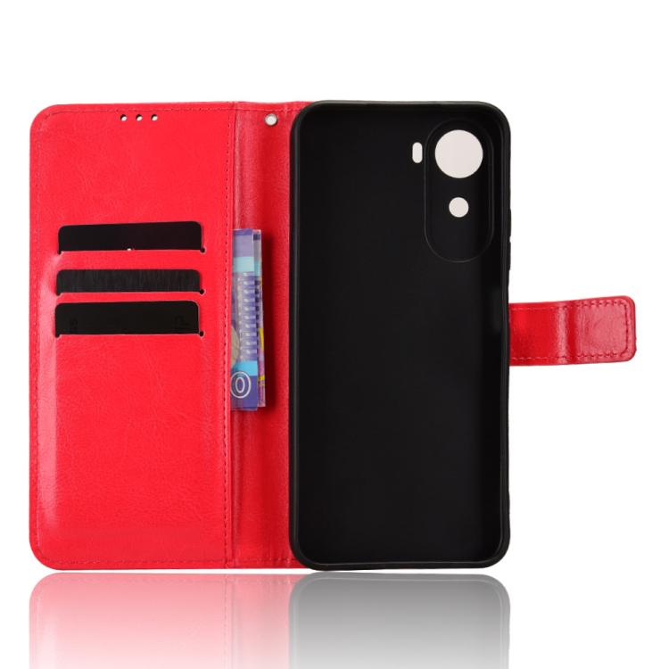 For Redmi A7 Pro 171mm / Poco C85x 5G Retro Crazy Horse Texture Vegan Leather Phone Case