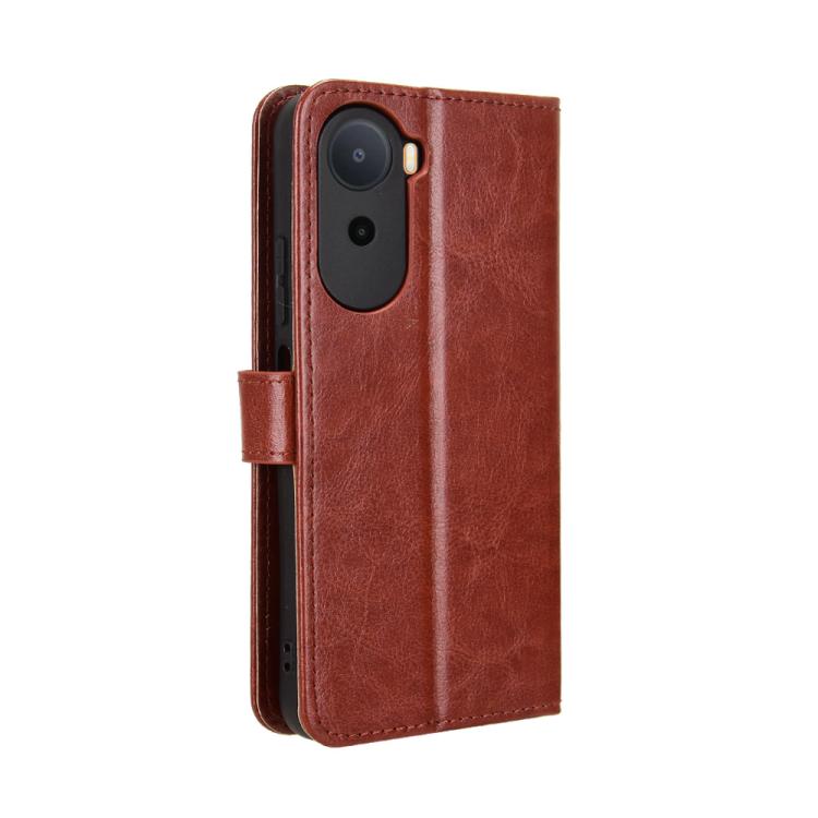 For Redmi A7 Pro 171mm / Poco C85x 5G Retro Crazy Horse Texture Vegan Leather Phone Case