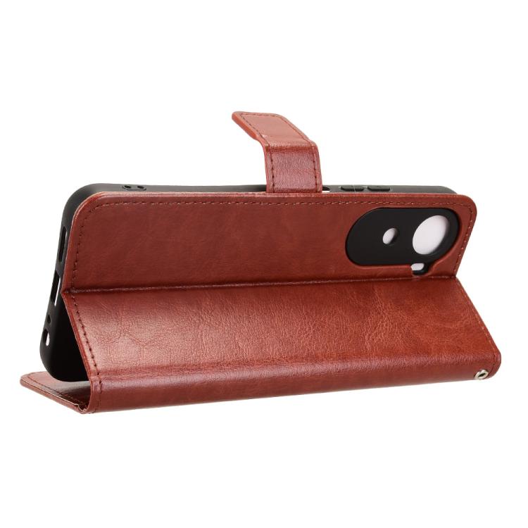 For Redmi A7 Pro 171mm / Poco C85x 5G Retro Crazy Horse Texture Vegan Leather Phone Case