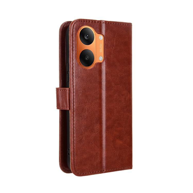 For Redmi Turbo 5 Max 5G / Poco X8 Pro Max Retro Crazy Horse Texture Vegan Leather Phone Case