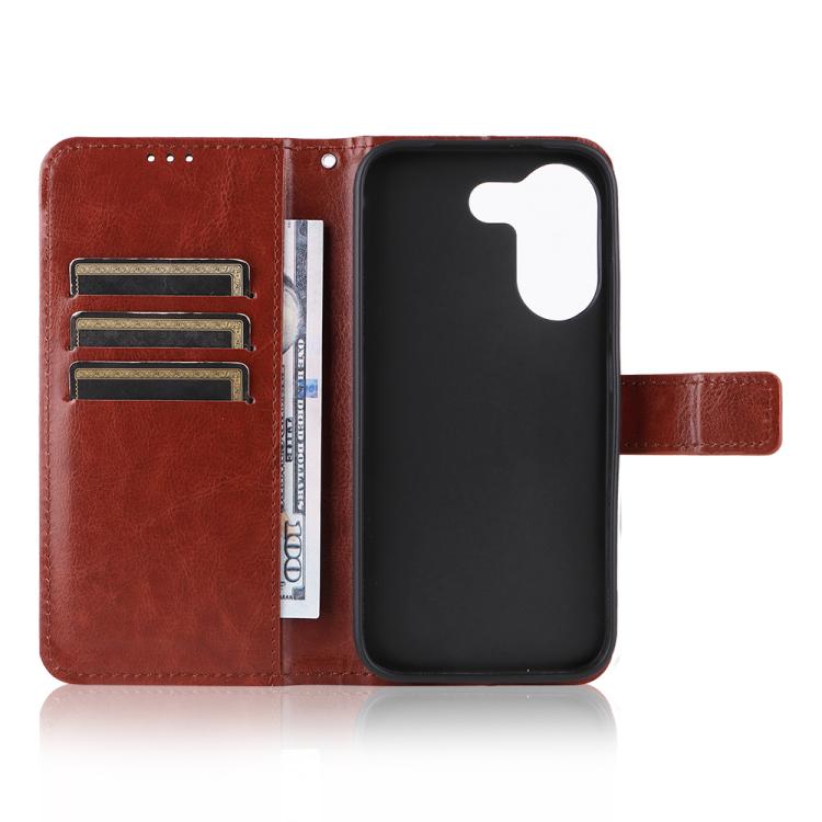 For Redmi Turbo 5 5G / Poco X8 Pro Retro Crazy Horse Texture Vegan Leather Phone Case