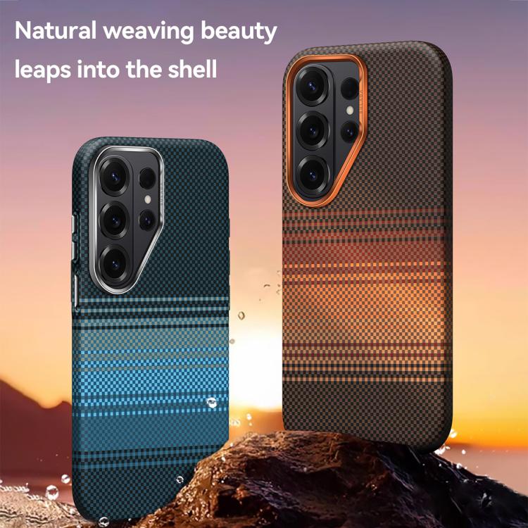 For Samsung Galaxy S26 Ultra 5G SULADA Kevlar Woven Texture Magnetic Leather Phone Case