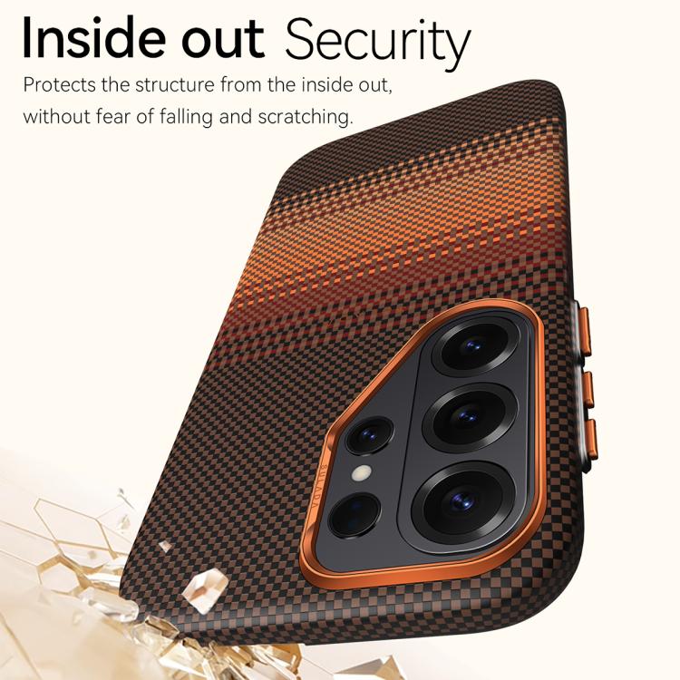 For Samsung Galaxy S26 Ultra 5G SULADA Kevlar Woven Texture Magnetic Leather Phone Case
