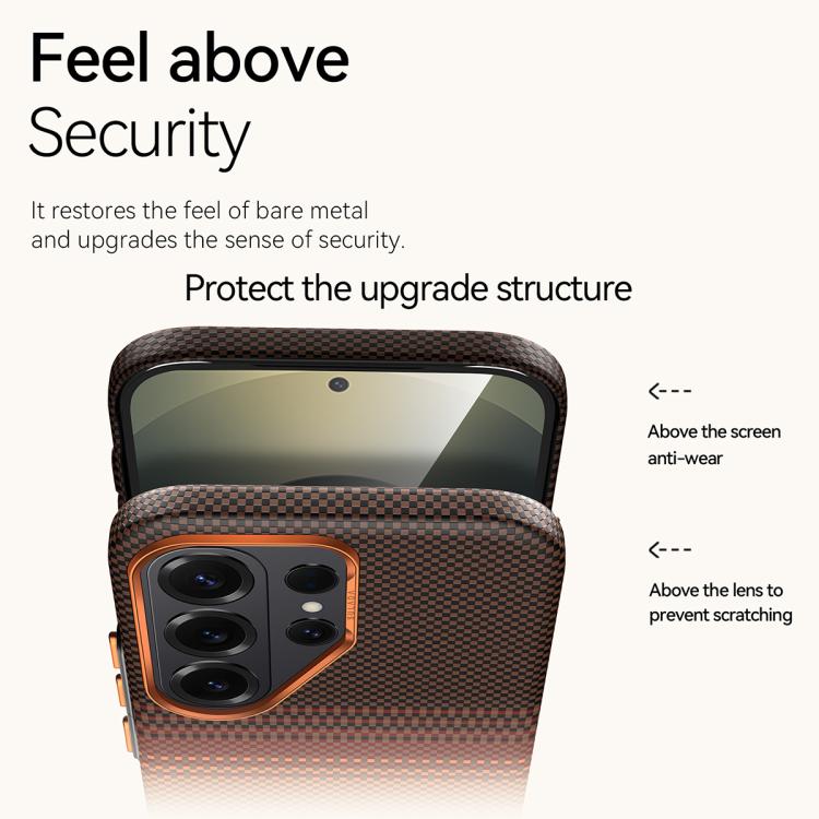 For Samsung Galaxy S26 5G SULADA Kevlar Woven Texture Magnetic Leather Phone Case