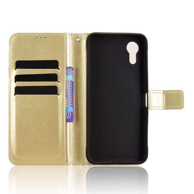 For Kyocera Digno SX5 KC-S306 Retro Crazy Horse Texture Vegan Leather Phone Case