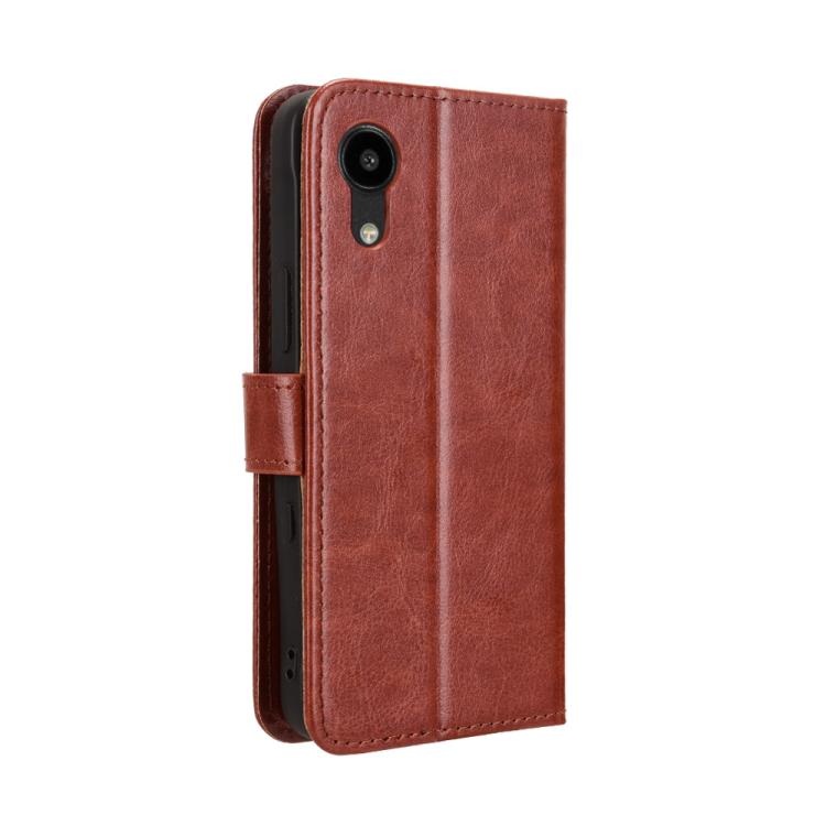 For Kyocera Digno SX5 KC-S306 Retro Crazy Horse Texture Vegan Leather Phone Case