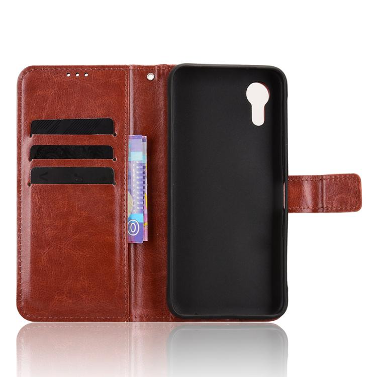 For Kyocera Digno SX5 KC-S306 Retro Crazy Horse Texture Vegan Leather Phone Case