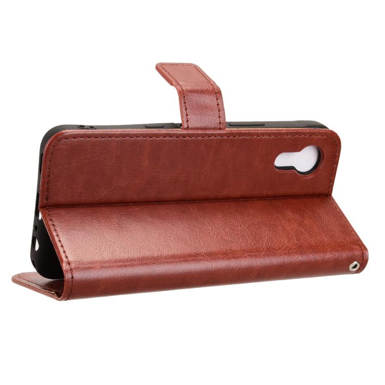 For Kyocera Digno SX5 KC-S306 Retro Crazy Horse Texture Vegan Leather Phone Case