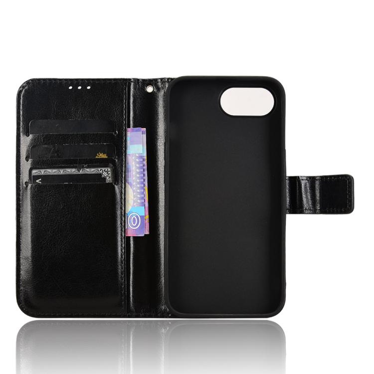 For iPhone 17e / 16e Retro Crazy Horse Texture Vegan Leather Phone Case