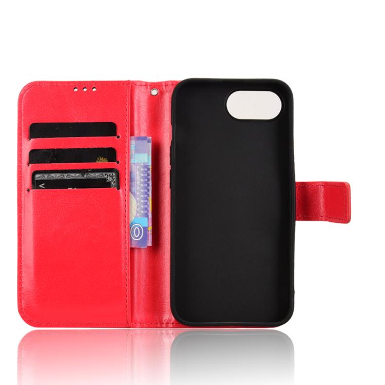 For iPhone 17e / 16e Retro Crazy Horse Texture Vegan Leather Phone Case