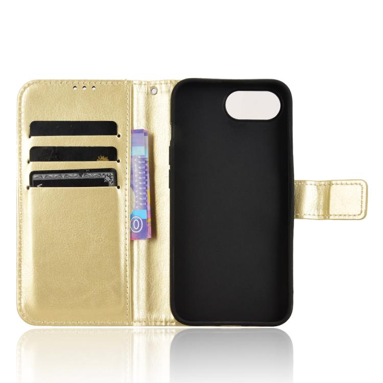 For iPhone 17e / 16e Retro Crazy Horse Texture Vegan Leather Phone Case