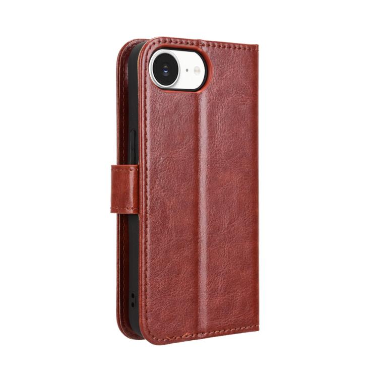 For iPhone 17e / 16e Retro Crazy Horse Texture Vegan Leather Phone Case