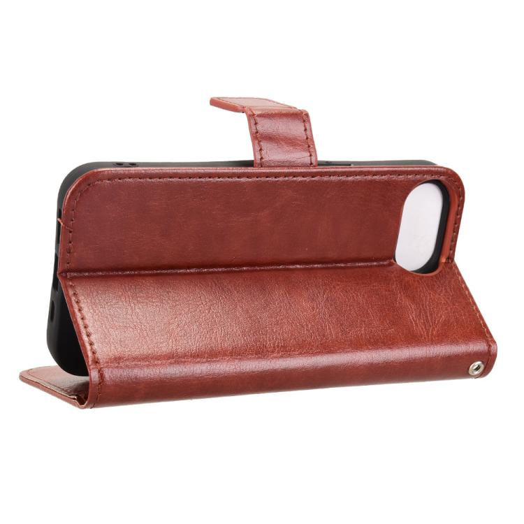 For iPhone 17e / 16e Retro Crazy Horse Texture Vegan Leather Phone Case