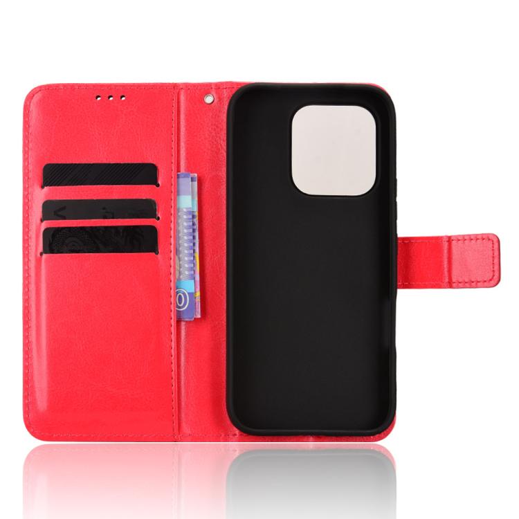For Honor 600 Lite Global Retro Crazy Horse Texture Vegan Leather Phone Case
