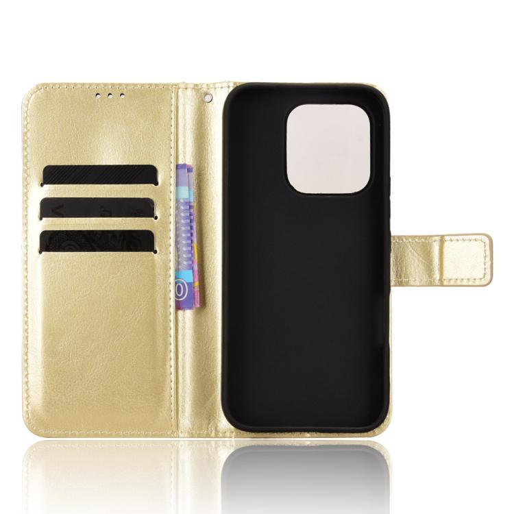 For Honor 600 Lite Global Retro Crazy Horse Texture Vegan Leather Phone Case