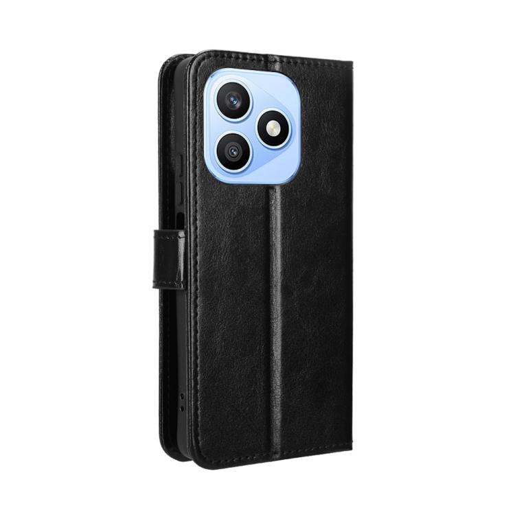 For Honor X8d 4G Retro Crazy Horse Texture Vegan Leather Phone Case