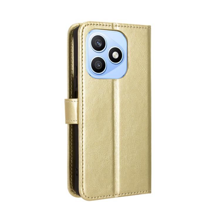 For Honor X8d 4G Retro Crazy Horse Texture Vegan Leather Phone Case