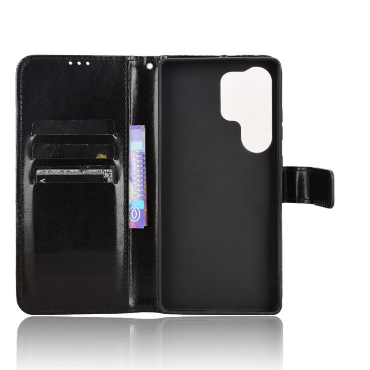 For Samsung Galaxy S26 Ultra 5G Retro Crazy Horse Texture Vegan Leather Phone Case