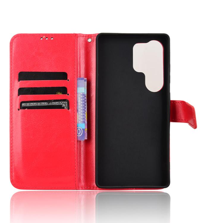 For Samsung Galaxy S26 Ultra 5G Retro Crazy Horse Texture Vegan Leather Phone Case