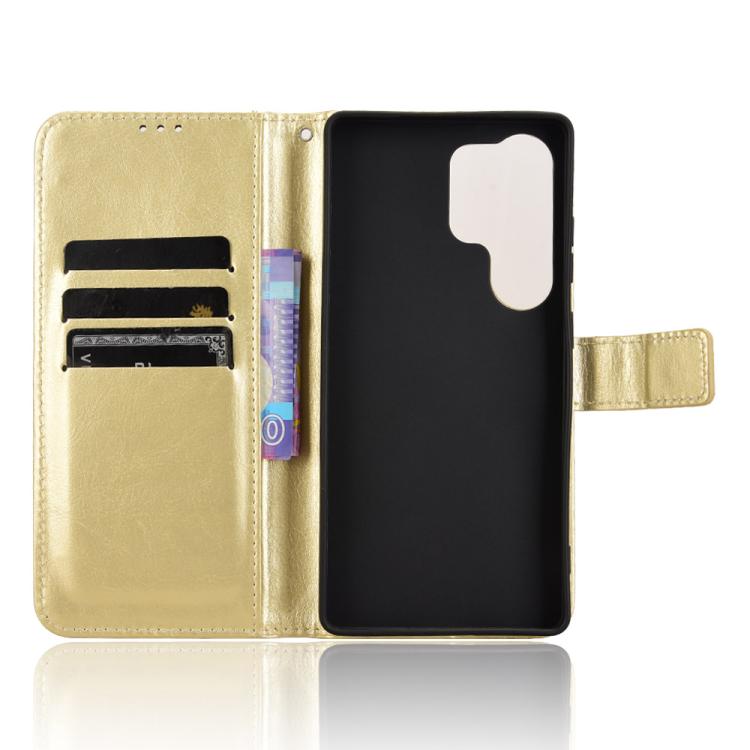 For Samsung Galaxy S26 Ultra 5G Retro Crazy Horse Texture Vegan Leather Phone Case