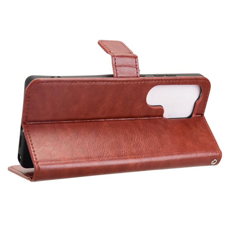For Samsung Galaxy S26 Ultra 5G Retro Crazy Horse Texture Vegan Leather Phone Case