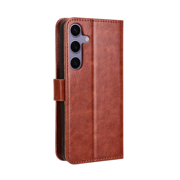 For Samsung Galaxy S26 5G Retro Crazy Horse Texture Vegan Leather Phone Case