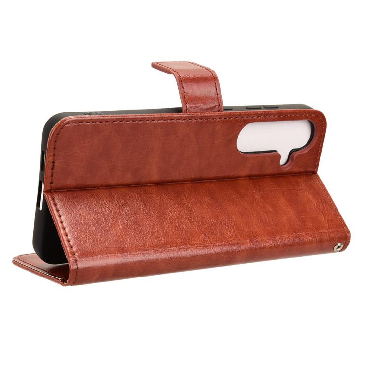 For Samsung Galaxy S26 5G Retro Crazy Horse Texture Vegan Leather Phone Case