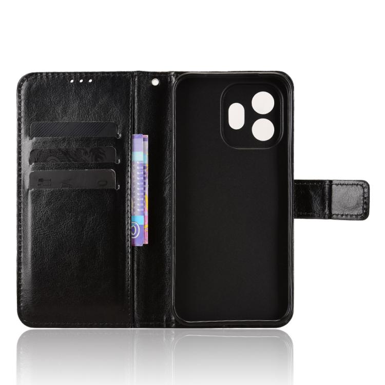 For OnePlus 15T Retro Crazy Horse Texture Vegan Leather Phone Case