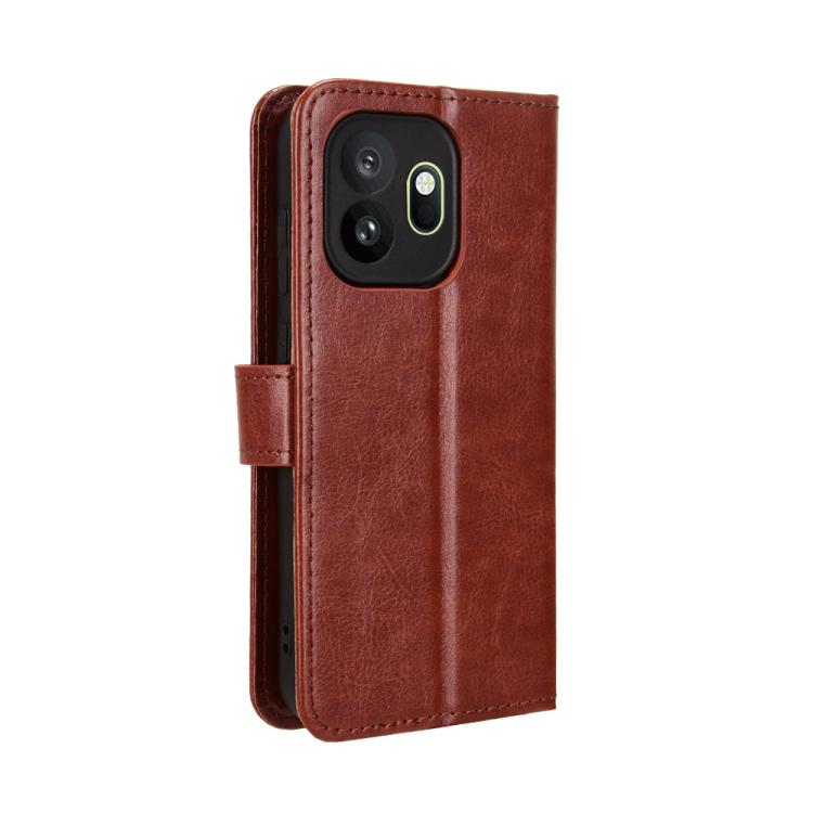 For OnePlus 15T Retro Crazy Horse Texture Vegan Leather Phone Case