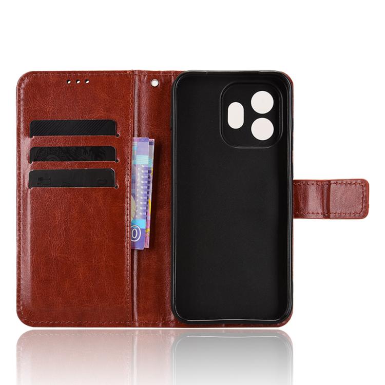 For OnePlus 15T Retro Crazy Horse Texture Vegan Leather Phone Case