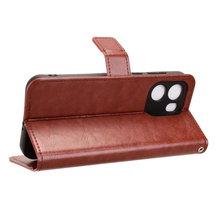 For OnePlus Turbo 6V 5G Retro Crazy Horse Texture Vegan Leather Phone Case