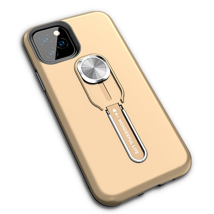 For iPhone 12 / 12 Pro 2 in 1 Shockproof TPU+PC Case with Ring Holder