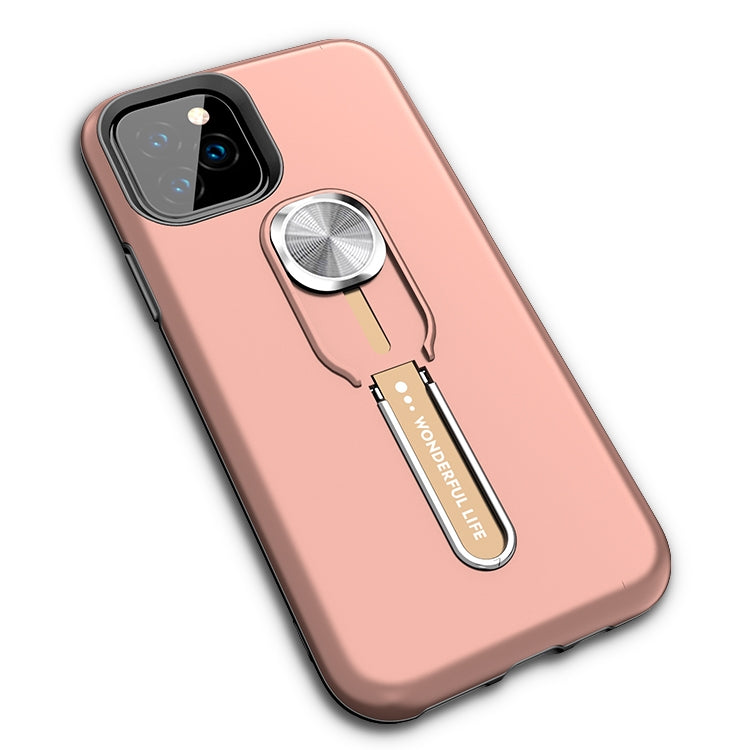 For iPhone 12 / 12 Pro 2 in 1 Shockproof TPU+PC Case with Ring Holder