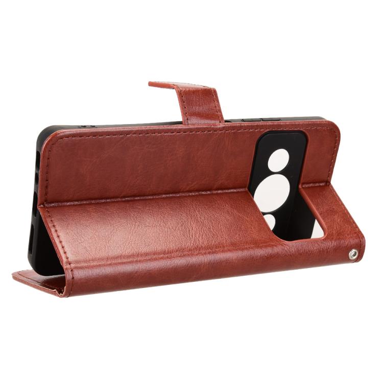 For ZTE Optus X Value 5G Retro Crazy Horse Texture Vegan Leather Phone Case