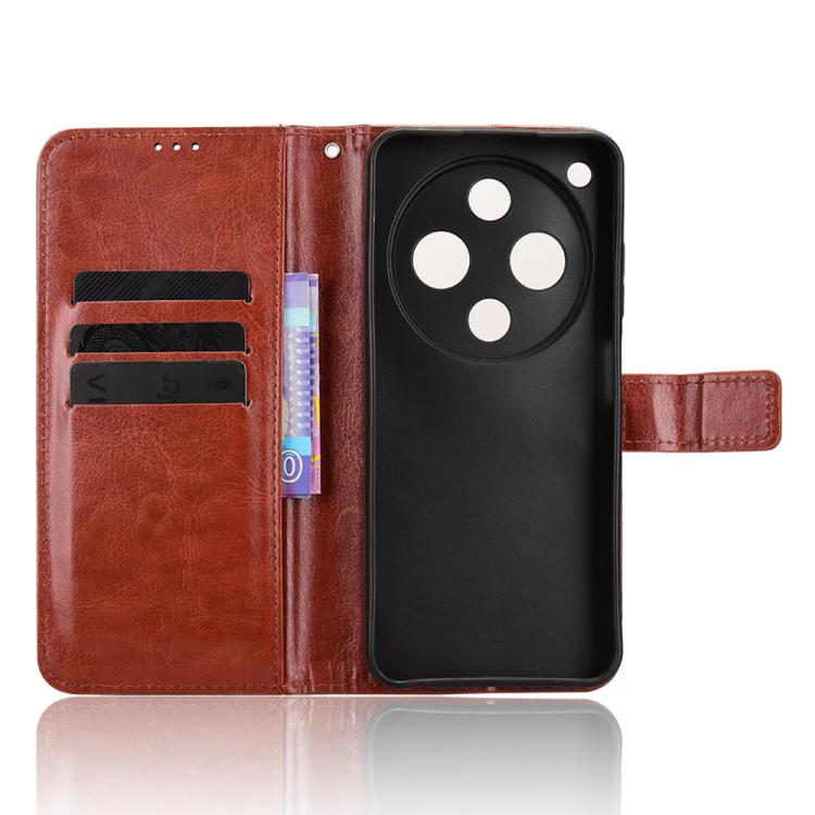 For ZTE nubia P9 Pro 5G / Optus X Pro 2 5G Retro Crazy Horse Texture Vegan Leather Phone Case