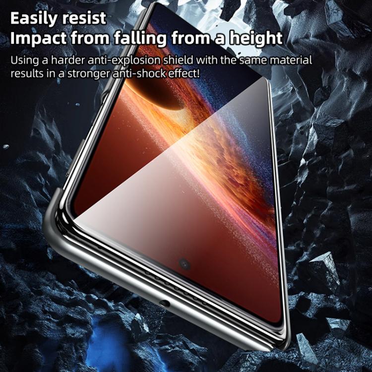 For Honor Magic V6 SULADA Frameless Top Layer Cowhide Leather Hybrid PC Phone Case
