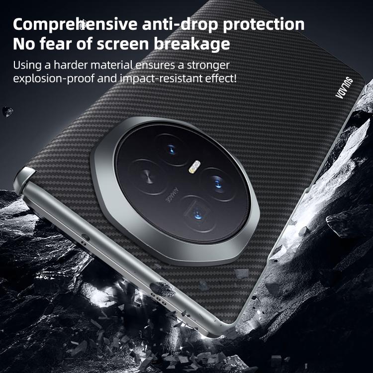 For Honor Magic V6 SULADA 600D Kevlar Texture PC Shockproof Phone Case