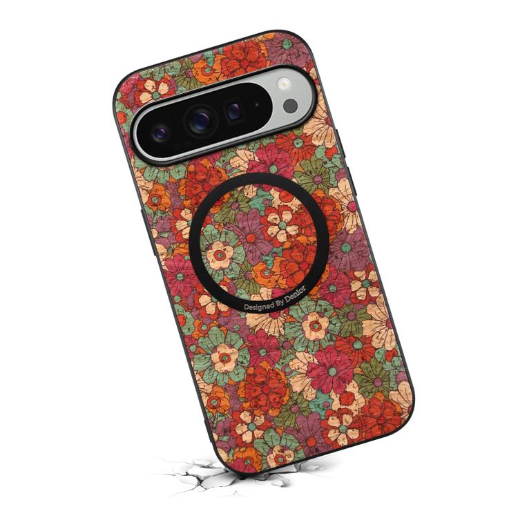 For Google Pixel 10 Pro XL Denior A07 Flower Language Series Magnetic Vegan Leather Phone Case