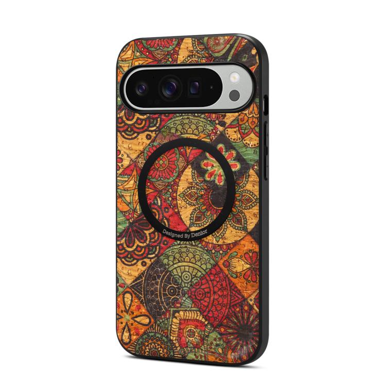 For Google Pixel 10 Pro XL Denior A07 Flower Language Series Magnetic Vegan Leather Phone Case