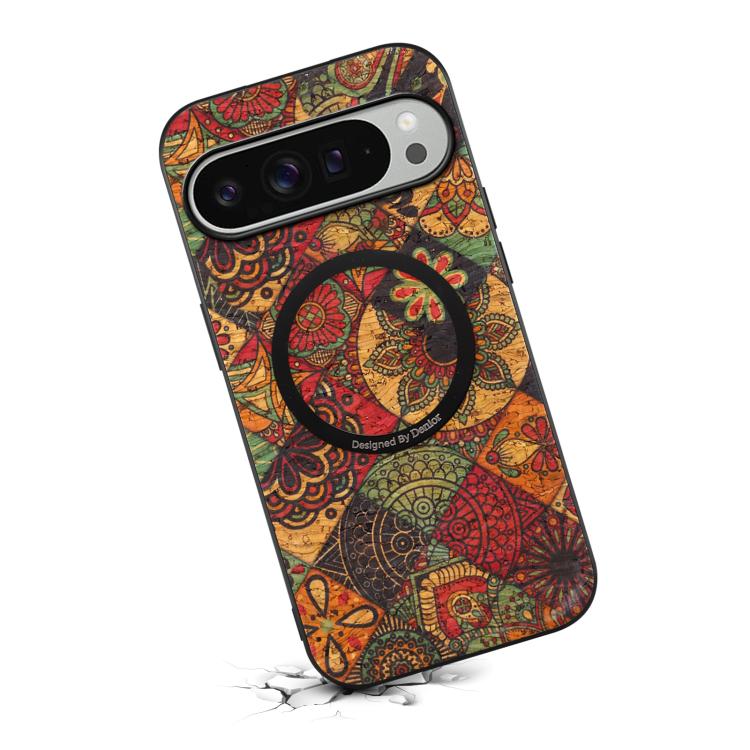 For Google Pixel 10 Pro XL Denior A07 Flower Language Series Magnetic Vegan Leather Phone Case