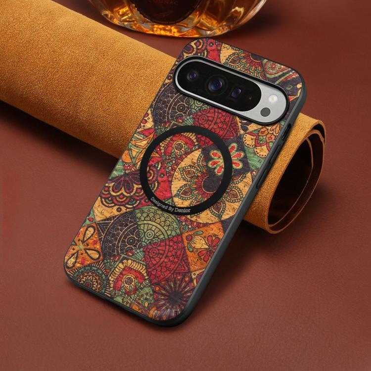 For Google Pixel 10 Pro XL Denior A07 Flower Language Series Magnetic Vegan Leather Phone Case