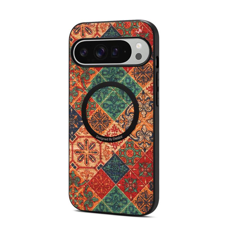 For Google Pixel 10 Pro XL Denior A07 Flower Language Series Magnetic Vegan Leather Phone Case