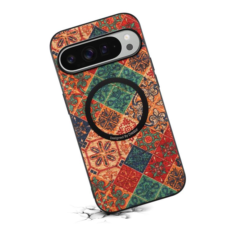For Google Pixel 10 Pro XL Denior A07 Flower Language Series Magnetic Vegan Leather Phone Case