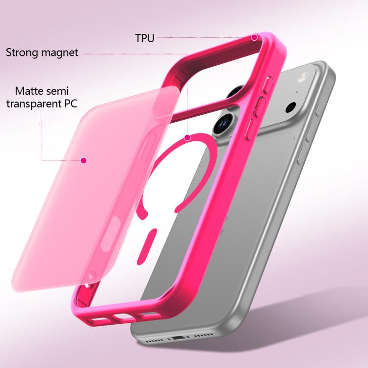 For iPhone 17 Pro Max Skin-Friendly Magnetic Shockproof TPU Hybrid PC Phone Case