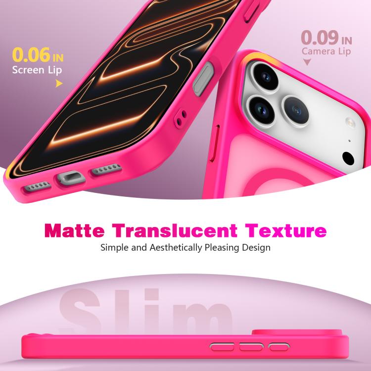 For iPhone 17 Pro Max Skin-Friendly Magnetic Shockproof TPU Hybrid PC Phone Case