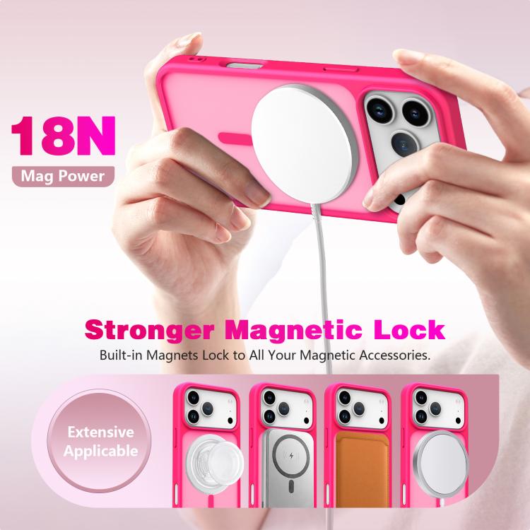 For iPhone 17 Pro Max Skin-Friendly Magnetic Shockproof TPU Hybrid PC Phone Case